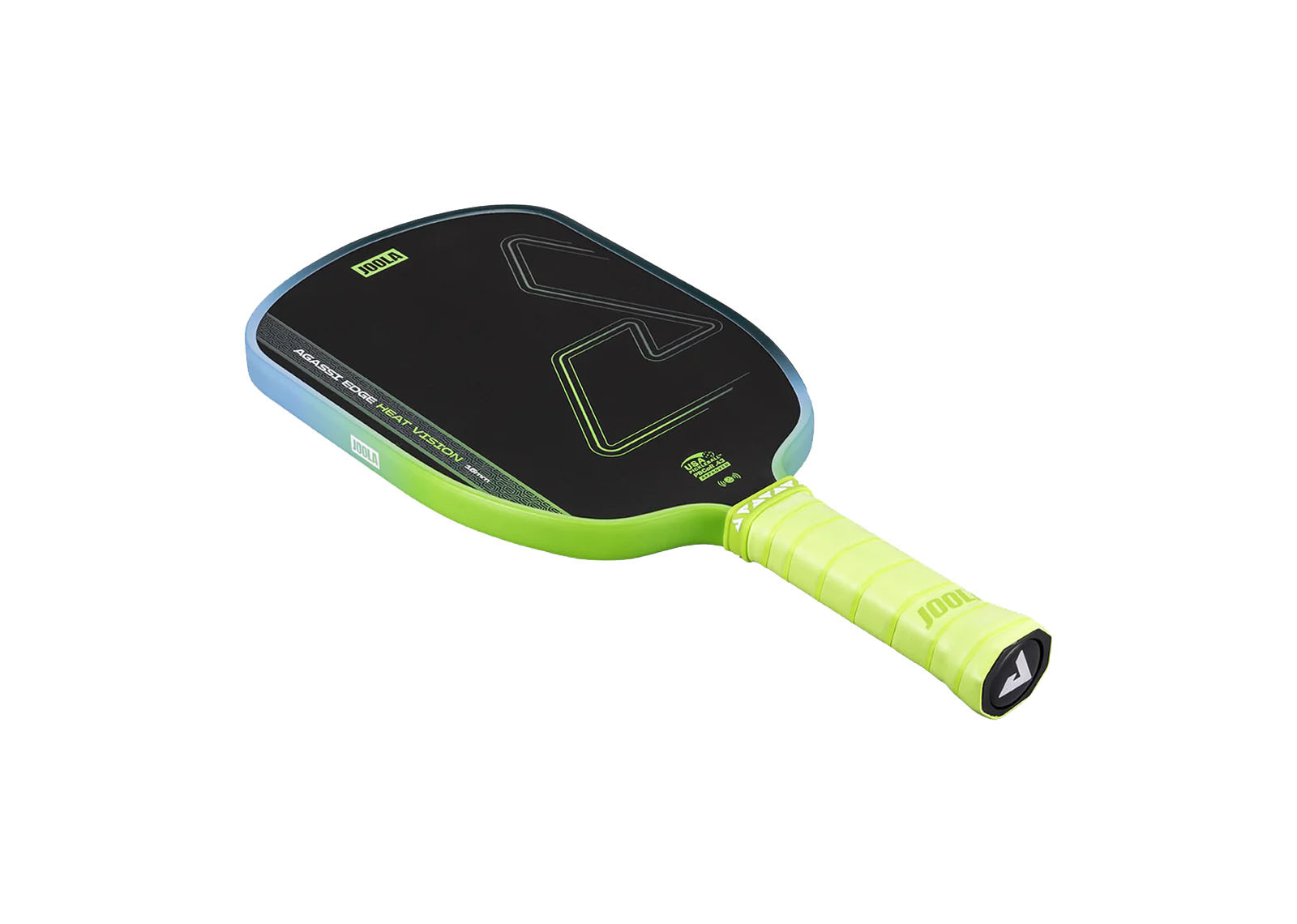 JOOLA AGASSI EDGE HEAT VISION PICKLEBALL PADDLE 16MM SURGE GREEN image 3