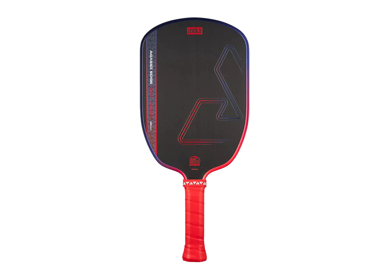 JOOLA AGASSI EDGE HEAT VISION PICKLEBALL PADDLE 16MM BLAZE RED image 1