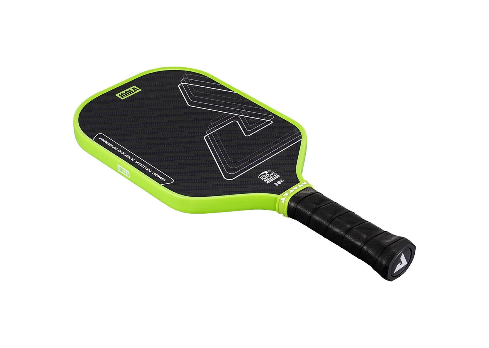 JOOLA PERSEUS DOUBLE VISION PICKLEBALL PADDLE 16MM SURGE GREEN image 3